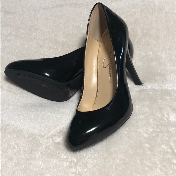 Jessica Simpson Shoes - Black shiny pumps Jessica Simpson Shoes - Black shiny pumps